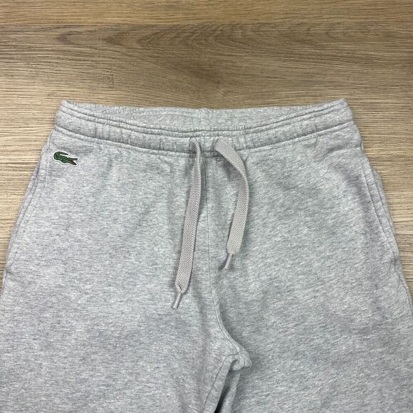 Lacoste Pants Mens Small Gray Sweatpants Straight Leg Regular Fit Fleece - Picture 2 of 9